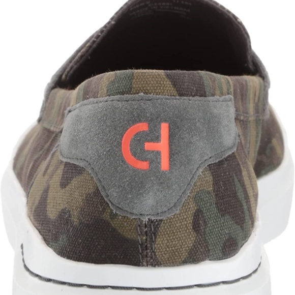 Cole Haan Men's Grandpro Rally Canvas Penny Loafer CAMO/ GRAY Sneaker size 10.5 - Picture 2 of 7